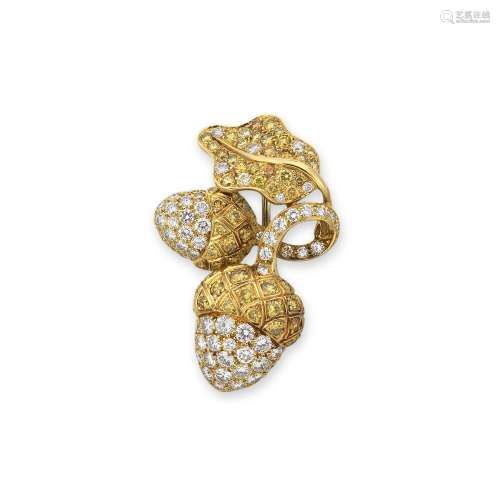 有色鑽石及鑽石胸針 Tiffany & Co.設計