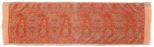 TWO PALLA.India, Kashmir, 2nd half of 19th c. 69 × 137 cm an...