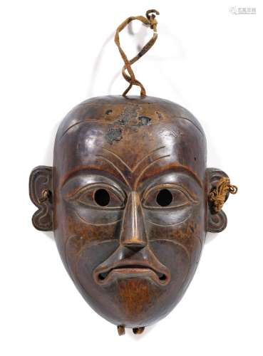 MASK OF MLENG CHUNG.India, Arunachal Pradesh, old, L 24 cm.W...