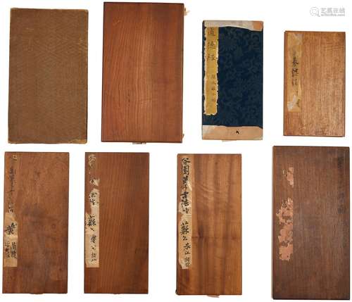 A SET OF NINE ALBUMS OF RUBBING (18TH-19TH CENTURY)