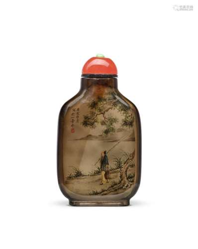 AN INSIDE-PAINTED GLASS 'TAIGONG WANG' SNUFF BOTTLE ...