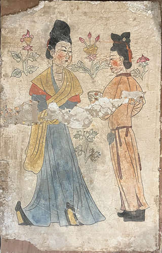 Chinese Figure Wall Painting