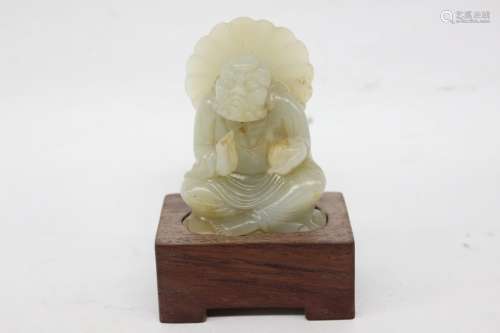 Chinese Jade Carved Luohan Figural