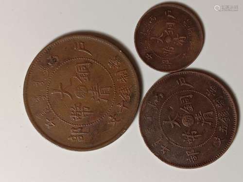 A set of Chinese Copper Coins