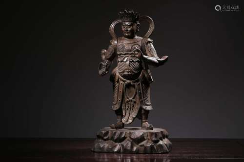 Republican Chinese Gilt Bronze Buddha