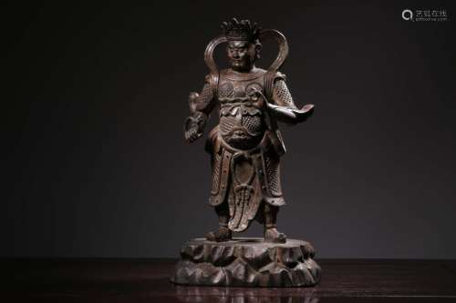 Republican Chinese Gilt Bronze Buddha