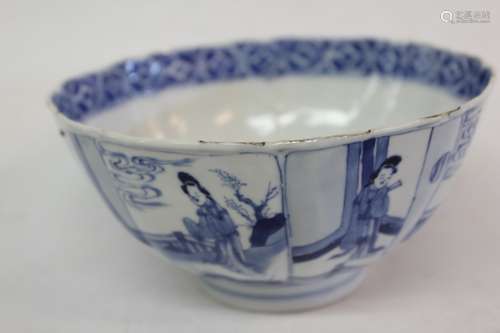 Chinese Blue and White Porcelain Bowl