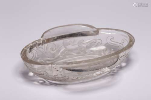 Qing Chinese Crystal Carved Cup
