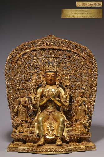 Chinese Gilt Bronze Buddha