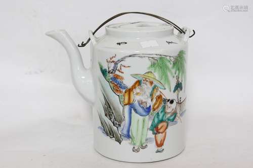 Chinese Famille Rose Porcelain Teapot