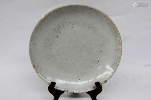 Chinese Glazed Porcelain Plate