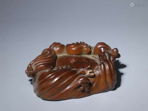 Chinese Huangyang Wood Carved Washer