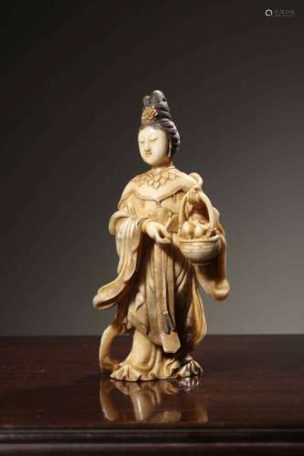 Chinese Soapstone Carved Immortal HeXianGu