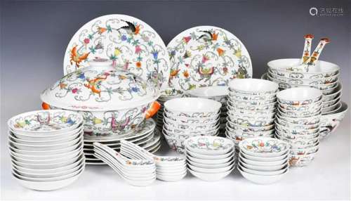 A Group of 104Ps Chinese Dining Tablewares 20thC