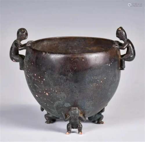 A Five-Childen Style Censer Republican Period