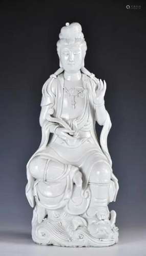 A He Chaozong Style Blanc De Chine Guanyin Qing