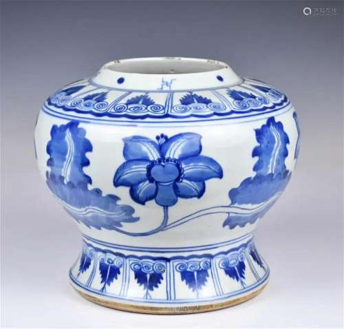 A Blue and White Vase Mid-Qing