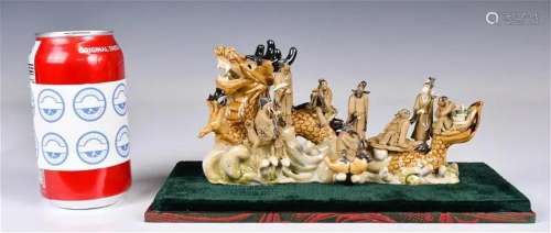 A Shiwan Porcelain Miniature Sculpture 20thC