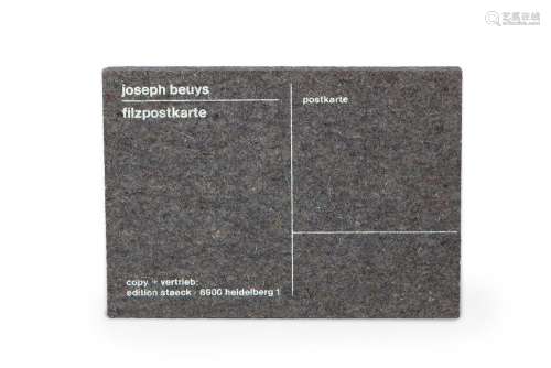 JOSEPH BEUYS (Germany, 1921 – 1986)."Filz postkarte&quo...
