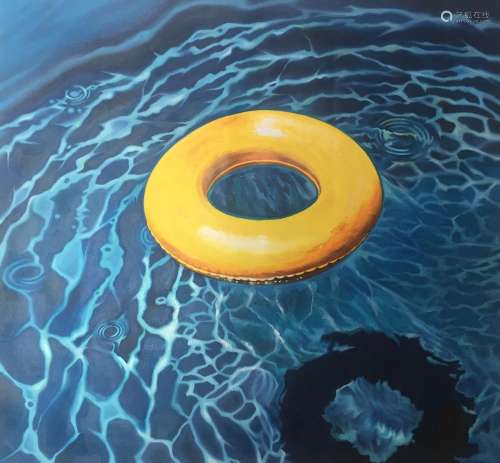 MARTIN MUGNOLO (Argentina,1973)."Inflatable making wave...