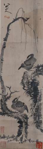 A Zhu da's flowers and birds painting