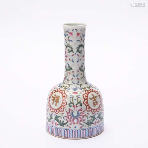 A famille-rose 'floral' vase