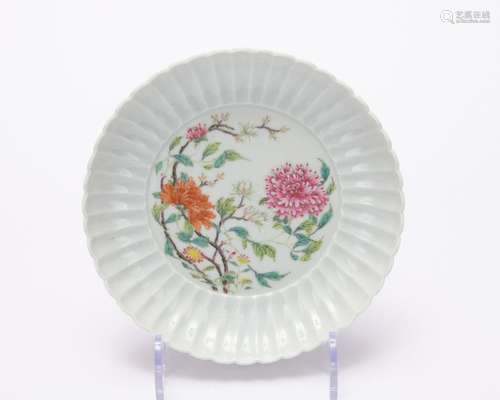 A famille-rose 'floral' dish