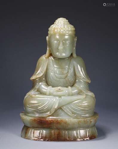 A jade statue of Sakyamuni