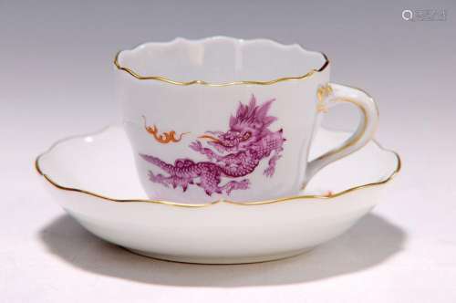 Mocha cup with saucer