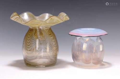Two artist's vases