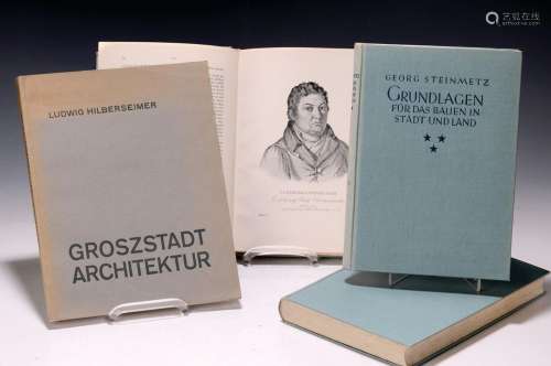 Collection of four antiquarian books on architects