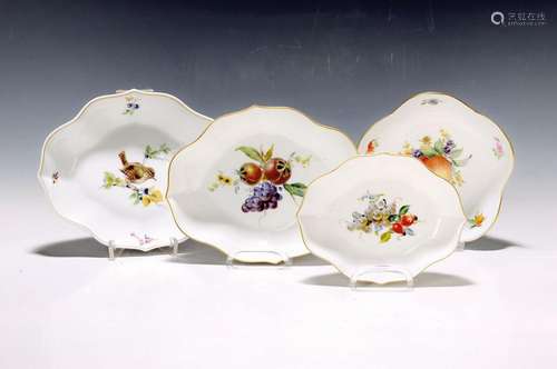 Four serving bowls