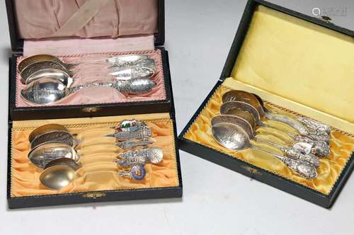 16 souvenir spoons