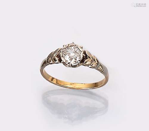 18 kt gold diamond-ring