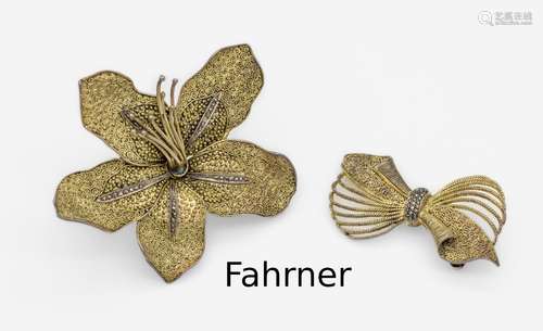 Lot 2 THEODOR FAHRNER brooches