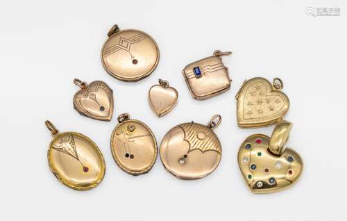 Lot Art Nouveau-lockets