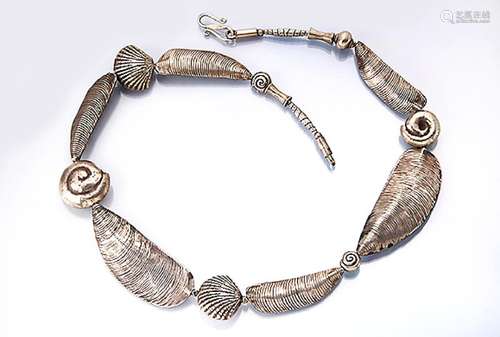 Silver necklace "shells" , silver 925, probably It...