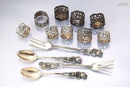 Cake cutlery for 6 persons