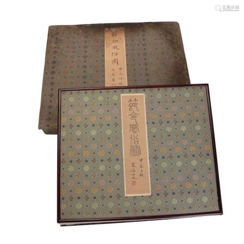 CHINESE BOOK OF PAINTINGS ON SILK