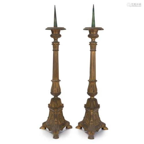 EUROPEAN METAL ALTER CANDLE HOLDERS