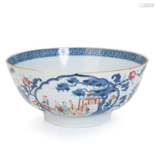 LARGE CHINESE FAMILLE ROSE LARGE EXPORT BOWL