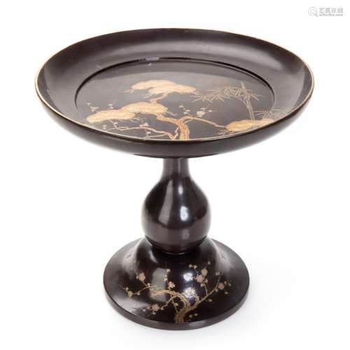 JAPANESE LACQUERED HIGH DISH