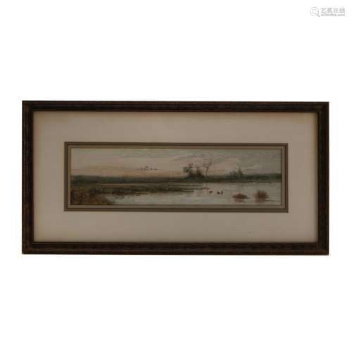 FRAMED WATERCOLOR BY WEDWORTH WADSWORTH