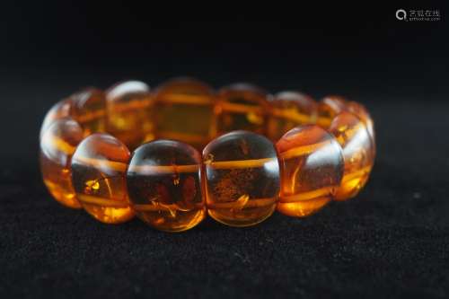 Natural amber bracelet