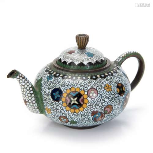 CHINESE CLOISONNE TEAPOT