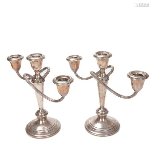 GORAM SILVER CANDELABRAS