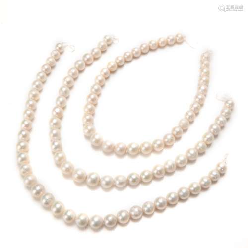 PEARL LIKE NECKLACE TRIO