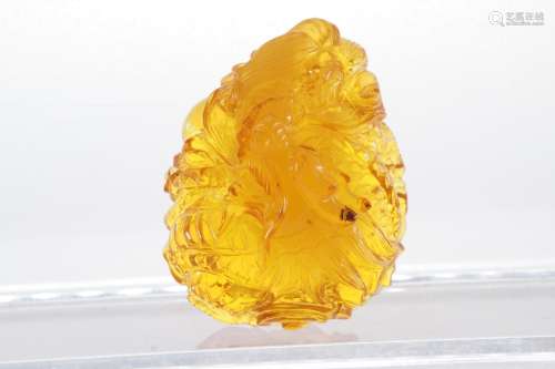 Natural amber ornament