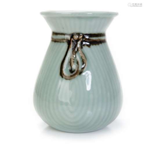 CELADON BAG SHAPED VASE