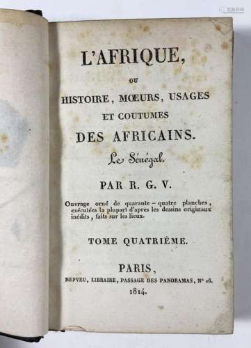 Geoffroy de Villeneuve, R.<br />
L'Afrique<br />
Paris, Nepv...